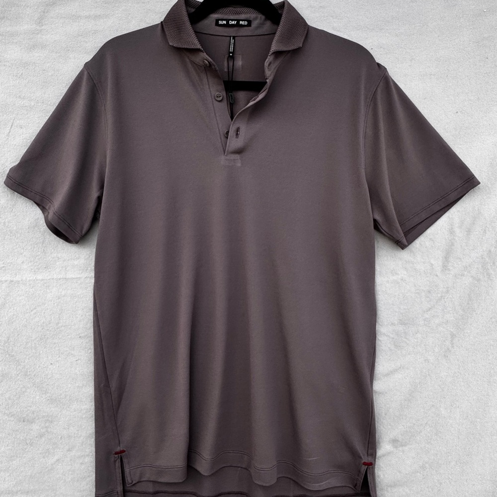 Charcoal Polo Shirt for Men Sun Day Red M